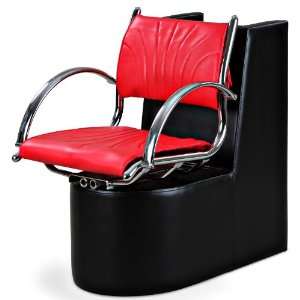  Bennett Red Dryer Chair Beauty