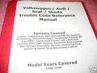 1997 97 VW EuroVan On Board Diagnostic Repair Manual ++