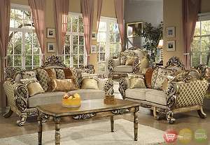   & Love Seat Antique Style Traditional Living Room Set HD 272  