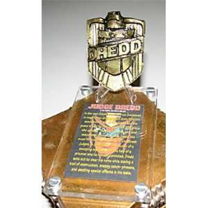  Judge Dredd Badge, Solid Metal Gold Toys & Games