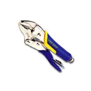  5 in. Curved Jaw Locking Pliers with Wire Cutter and Soft 