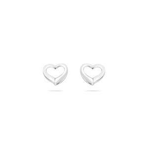  Small Open Heart Stud Earrings Jewelry