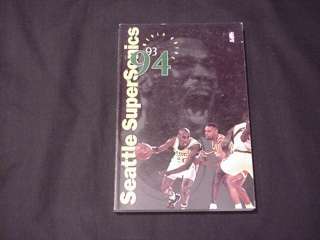 1993 94 SEATTLE SUPER SONICS NBA Basketball Media Guide  