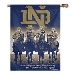 Notre Dame Fighting Irish 27x37 Banner Four Horsemen Vibrant Colors 