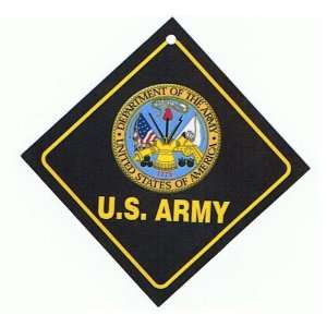    Auto Attitudes Car Sign (Military) U.S. ARMY 