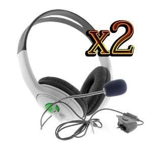   2x Light weight adjustable headset for Microsoft Xbox 360 Electronics