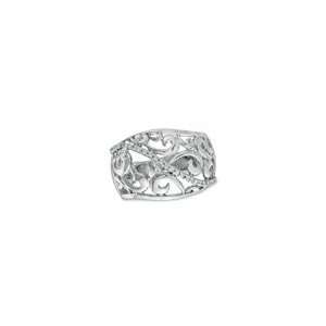  ZALES Diamond Filigree Ring in Sterling Silver 1/7 CT. T.W 