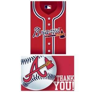  Atlanta Braves Baseball   Invite & Thank You Combo Toys 