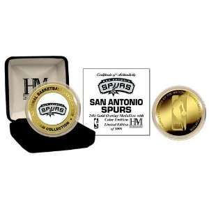  San Antonio Spurs 24Kt Gold And Color Team Logo Coin 