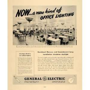   Lamp Light Cannon Mills Office   Original Print Ad