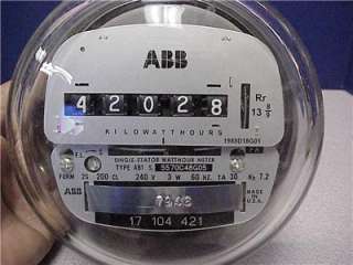 ABB Electric Power Meter  Model CL200 Type AB1  240V  