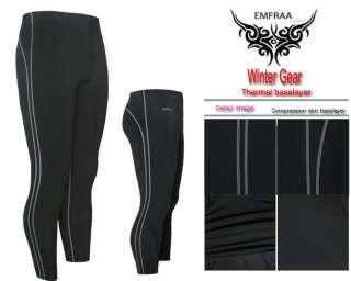 Winter Thermal base layer spandex sports Skins Tight Compression pants 