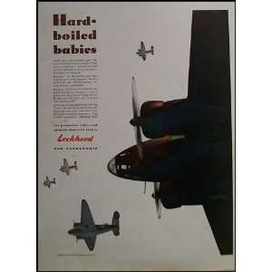  1940s Lockheed Vintage Magazine Ad 