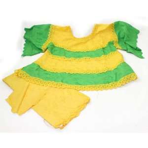  Summer Lace Skirt Set  Yellow/Green 