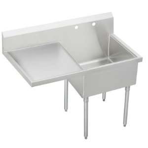 com Elkay WNSF8124L0 Weldbilt Single Compartment Scullery Commercial 
