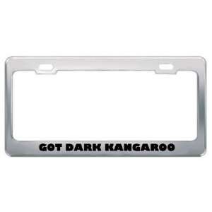 Got Dark Kangaroo Mouse? Animals Pets Metal License Plate Frame Holder 