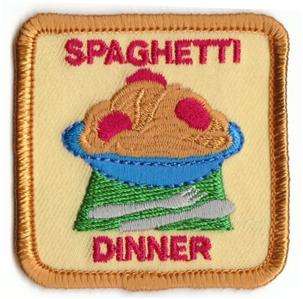 Girl/Boy SPAGHETTI DINNER Patches Crests SCOUTS/GUIDES  