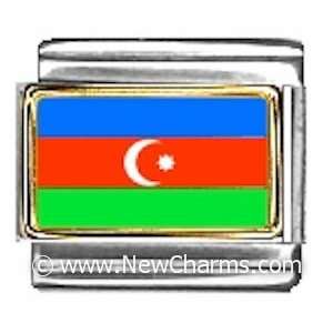  Azerbaijan Photo Flag Italian Charm Bracelet Jewelry Link 