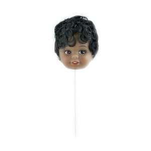  Darice Plastic Head Pick 2 1/Pkg African American W/Black 
