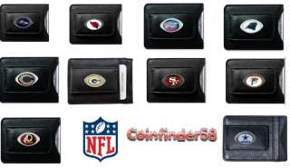 NFL   Leather Money Clip Card Holder Assorted Teams  