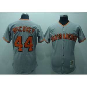   Francisco Giants #44 Mccovey Grey Throwback Jersey