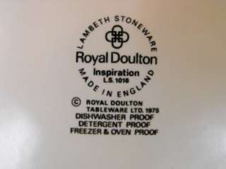 Royal Doulton Lambeth Stoneware Inspiration Plate  