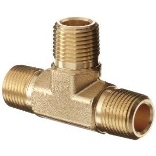 Parker Brass Pipe Fitting, Tee, 1/4 NPT Male