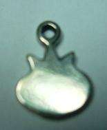 Fertility symbol pomegranate sterling Silver charm for making jewelry