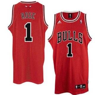 Derrick Rose Chicago Bulls Red Authentic adidas NBA Jersey   Size 56 
