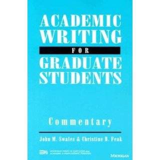 Academic Writing for Graduate Students Commentary A Course for 