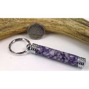  Purple Pebble Acrylic Toothpick Holder With a Chrome 