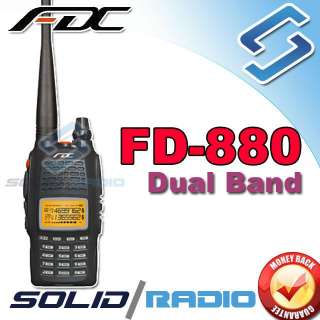 This is original FDC FD 880 dual band radio with FREE PTT earpiece 