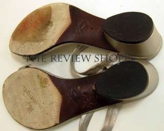  pliner style toe ring sandal color metallic pewter size 6m sku code 