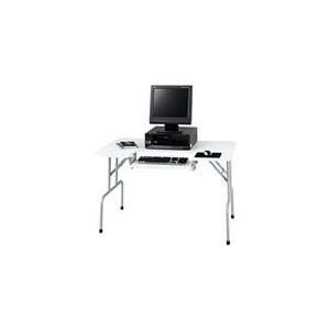  Safco Folding Computer Table with Steel Legs Office 