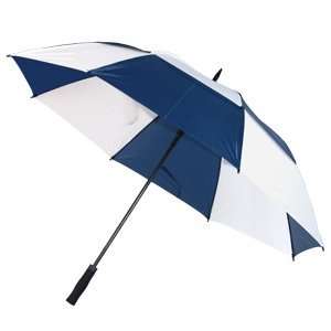  Navy & White Fiberglass Golf Umbrella 