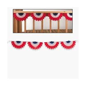  Tissue Patriotic Bunting 67 1/2 Inches x 8 Inches