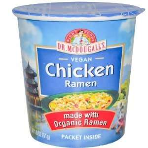 Dr. Mcdougalls Big Soup Cup Chicken Ramen 1.8 oz. (Pack of 6)  