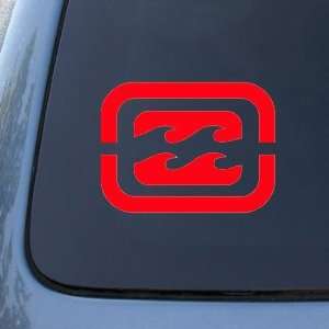  BILLABONG LOGO   6 RED   Car, Truck, Notebook, Vinyl 