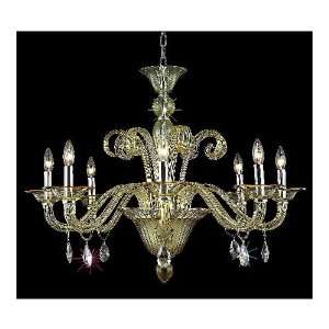  Elegant Lighting 7868D36YW/RC Muse 8 Light Chandeliers in 