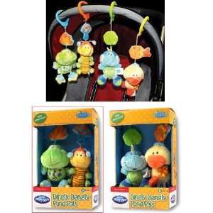   Dangly Pals Clip on Toys for Stroller or Car Seat   Frog & Caterpillar