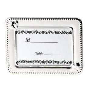  Chrome Placecard Frame With Hearts (Set of 60)   Wedding 