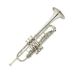  Cecilio Nickel Plated B Flat Trumpet w/ Hard Shell 
