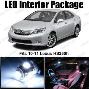  Lexus HS250h WHITE Interior LED Package (6 Pieces 
