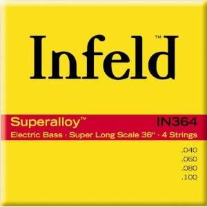  Infeld Bass Guitar Strings Infeld Super Alloy 36 4 String Set 