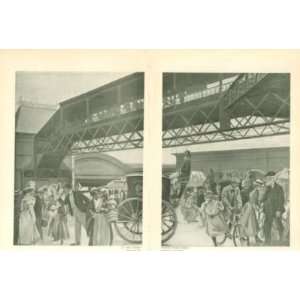   1898 Print ThirtyFourth Street Ferry in New York City 