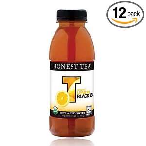 Honest Tea Certified Organic, Fair Trade Certified, Lemon Black Tea 