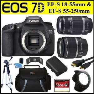  Canon EOS 7D 18 MP CMOS Digital SLR Camera w/ Canon EF S 