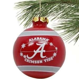  Alabama Crimson Tide 2011 Snowflake Glass Ball Ornament 