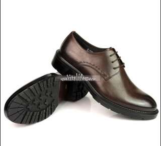   OXFORDS SHOES Leather Dress Shoes Lace up brown or black New  