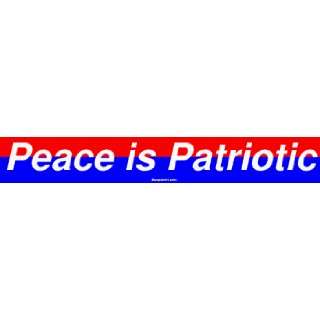  Peace is Patriotic MINIATURE Sticker Automotive